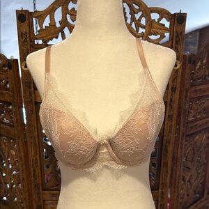 NWT Victoria’s Secret Lined Plunge Lace Bra – Size 32DD / E70